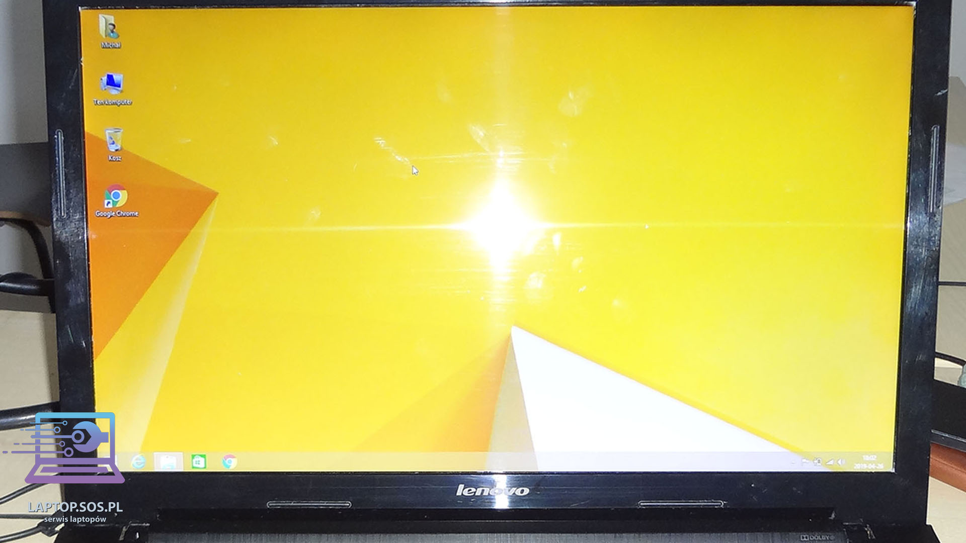 Laptop po naprawie