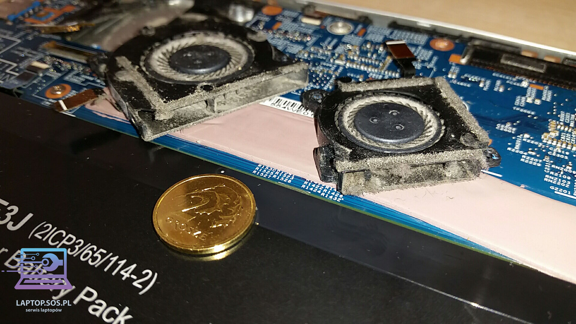 Serwis fana w laptopie