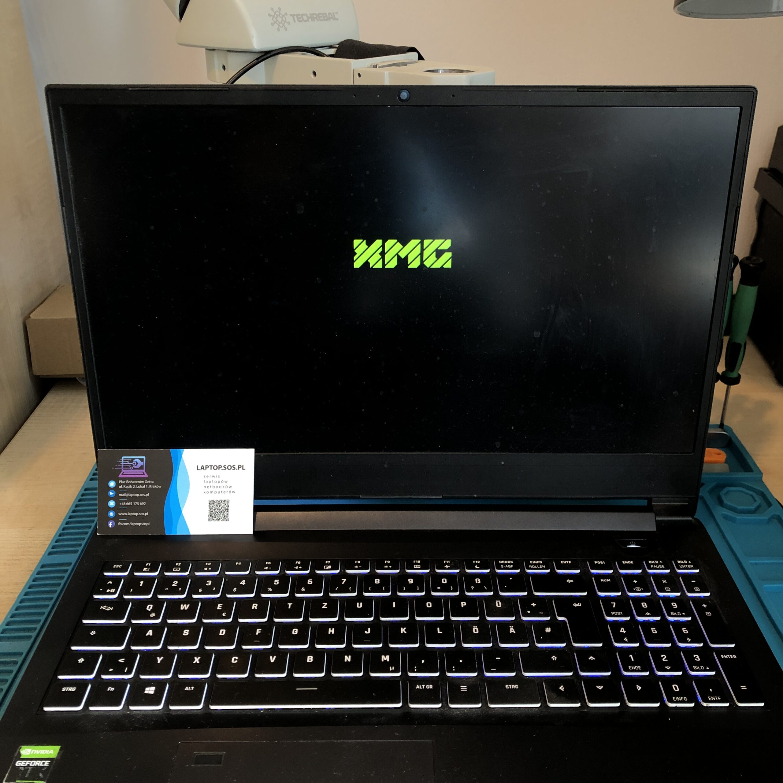 Konserwacja i wymiana pasty w laptopie XMG APEX 15